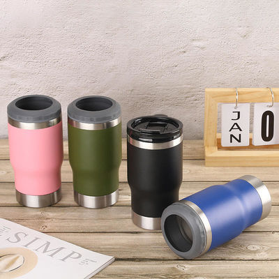 Colore personalizzato in acciaio inossidabile 14 oz doppio muro aspirapolvere può raffreddatore per il mercato di magazzino