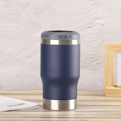 Colore personalizzato in acciaio inossidabile 14 oz doppio muro aspirapolvere può raffreddatore per il mercato di magazzino