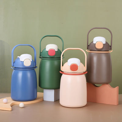 Back to School Bottiglia d'acqua in acciaio inossidabile 800ml Flasci a vuoto isolati con paglia