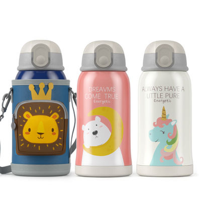 Applicabile Persone 550ml Carino Bambini di cartoni animati Tazza d'acqua Con Smart Cover