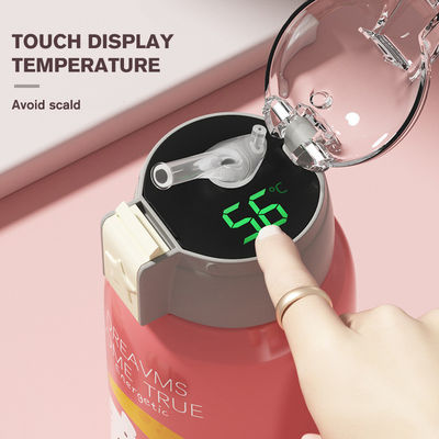 Applicabile Persone 550ml Carino Bambini di cartoni animati Tazza d'acqua Con Smart Cover