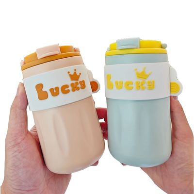 420ml Acciaio inossidabile Acqua Tumbler Vaccum Flask Doppia Parete Isolata Bottiglia Viaggio Tazza di Caffè Con Maniglia Coperchio