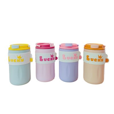 420ml Acciaio inossidabile Acqua Tumbler Vaccum Flask Doppia Parete Isolata Bottiglia Viaggio Tazza di Caffè Con Maniglia Coperchio