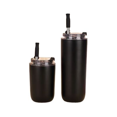 MUGS 10oz/16oz Double Wall Cute Piccolo Per La Scuola Con Coppa Con Capo Di Paglia Acciaio Inossidabile Bambini Tumbler