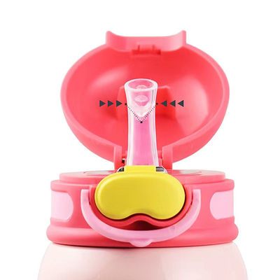 Customisato Tenere caldo e freddo Sport Bambini Bottiglia d'acqua con maniglia di paglia Capacità 550ml