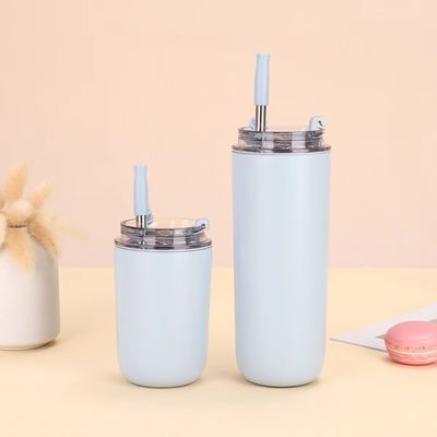 Tazze di caffè in acciaio inossidabile 304 Moderno design Bottiglia riutilizzabile per bevande calde e fredde