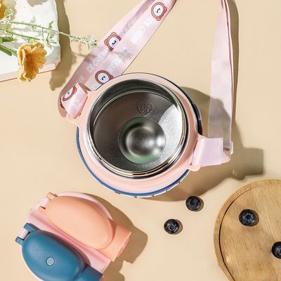 Prodotto Coppa per bambini Termo portatile 850 ml Bottiglia d'acqua in acciaio inossidabile con paglia