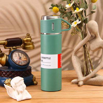 Christmas Custom Logo Viaggi Business Gift Set 500ml Capacità Stainless Steel Vaso aspirapolvere