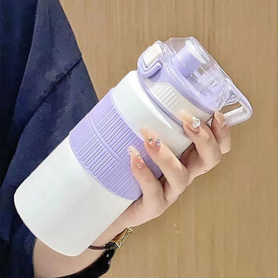 480 ml di acciaio inox moderno a doppia parete, idraulico, isolante, bottiglia d'acqua a sublimazione, perfetta per le ragazze.