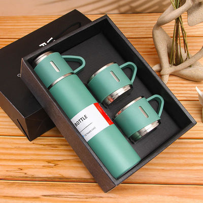 Set regalo aziendale 201 Bottone aspiratore in acciaio inossidabile con 3 tazze attaccabili