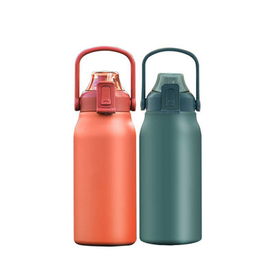 Disegnatore di bottiglie d'acqua in acciaio inossidabile 1700ml Capacità con marcatore orario e Li