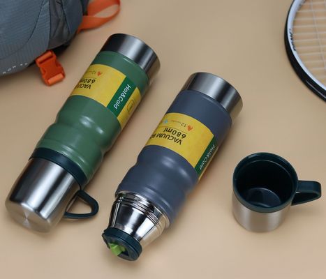Acqua potabile a vuoto 3 in 1 Tazze Bicchieri Flasche Termosi Acciaio inossidabile Acqua termica bottiglia