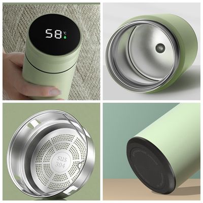 Flasche a vuoto Termosi Logo personalizzato Bottiglia termo LED con schermo digitale touch