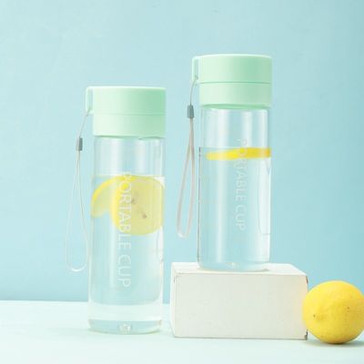 Bottiglia d'acqua di plastica trasparente per bambini con logo personalizzato
