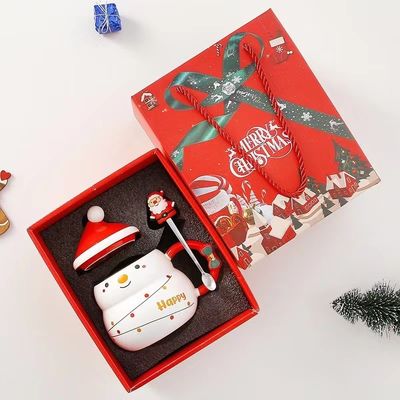 Tazze di caffè natalizie creative 480ml Capacità Sublimazione Stampa Santa Claus Design