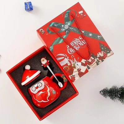 Tazze di caffè natalizie creative 480ml Capacità Sublimazione Stampa Santa Claus Design