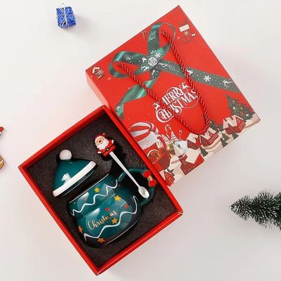 Tazze di caffè natalizie creative 480ml Capacità Sublimazione Stampa Santa Claus Design