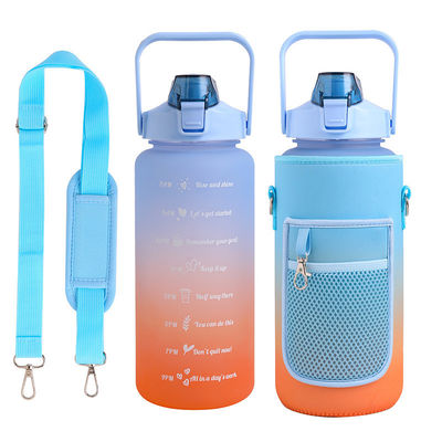 2000ml Bottiglia d'acqua di plastica Neoprene Vino bocca larga Bevande Copertura della bottiglia Manica Unisex