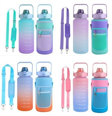 2000ml Bottiglia d'acqua di plastica Neoprene Vino bocca larga Bevande Copertura della bottiglia Manica Unisex
