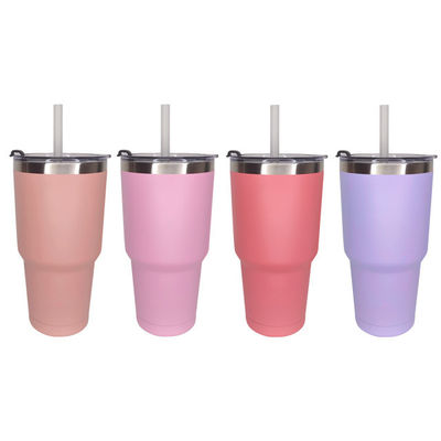 Disegno moderno 30 oz di acciaio inossidabile Tumbler a doppia parete per ufficio / auto / casa