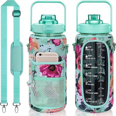 Prestazioni di isolamento termico Nessuna Bottiglia d'acqua da 2000 ml con manica e cintura in neoprene