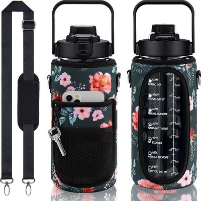 Prestazioni di isolamento termico Nessuna Bottiglia d'acqua da 2000 ml con manica e cintura in neoprene