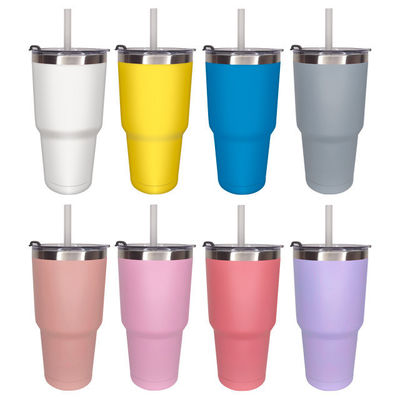 Disegno moderno 30 oz di acciaio inossidabile Tumbler a doppia parete per ufficio / auto / casa