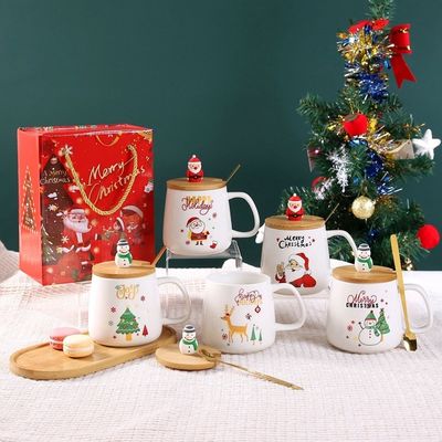 Tazza di ceramica da 400 ml ideale per i regali di Natale quotidiani e carini fatti a mano