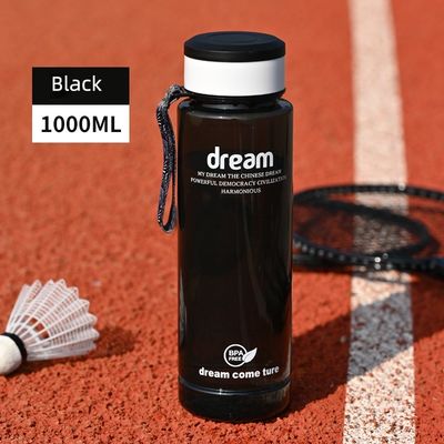 Bere direttamente 1L Eco-friendly Fitness Sport BPA-free Bottiglia portatile con marchio di capacità