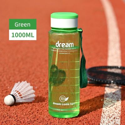 Bere direttamente 1L Eco-friendly Fitness Sport BPA-free Bottiglia portatile con marchio di capacità
