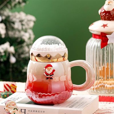 500ml Gift Box Travel Ceramic Coffee Mug Set con Verniciatura Perlacent Gradient