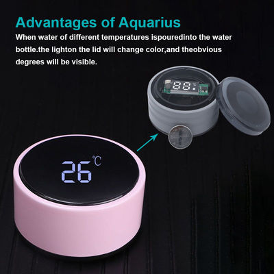 Normal Inteligente Digital Vaccum Mug Thermos Isolato 500ml Acciaio inossidabile Bottiglia d'acqua Colore Random