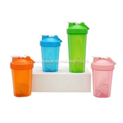 400 ml/600 ml Protein Fitness Gym Bottiglia d'acqua con palla inossidabile e colore personalizzato