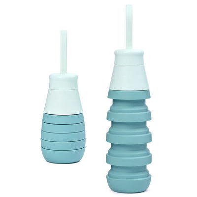 Benvenuto OEM/ODM 500ml bottiglie di silicone Logo personalizzato per tazza d'acqua portatile