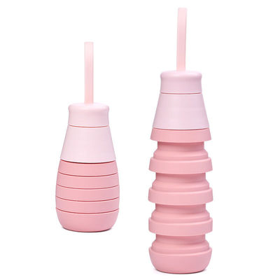 Benvenuto OEM/ODM 500ml bottiglie di silicone Logo personalizzato per tazza d'acqua portatile