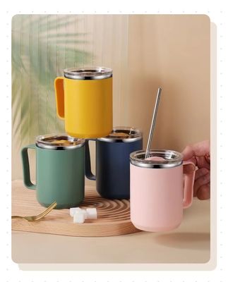 450 ml di acciaio inossidabile a doppia parete idraulico isolante per viaggi termici con maniglia personalizzata