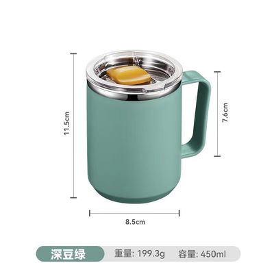 450 ml di acciaio inossidabile a doppia parete idraulico isolante per viaggi termici con maniglia personalizzata