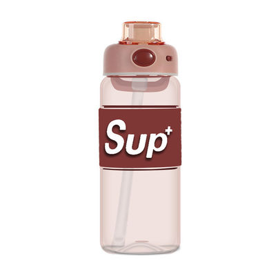 Unisex 178g e 194g Grande capacità palestra sportiva Tritano bottiglia d'acqua con infusore di paglia