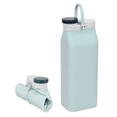Bottiglia d'acqua di silicone pieghevole da 400 ml/600 ml, indispensabile per viaggi e attività all'aria aperta