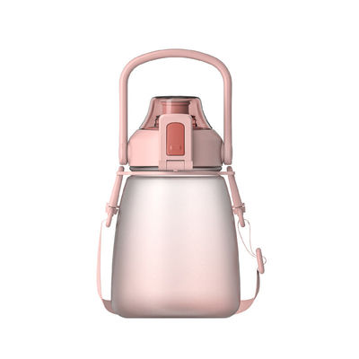 Accessoiri GRAPPIA A MANO Bottella di acqua per sport di plastica per bevande personalizzate con coperchio e paglia