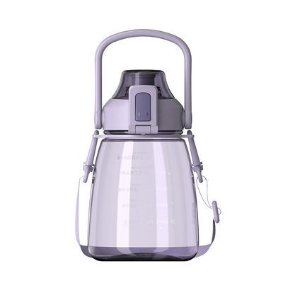 Accessoiri GRAPPIA A MANO Bottella di acqua per sport di plastica per bevande personalizzate con coperchio e paglia