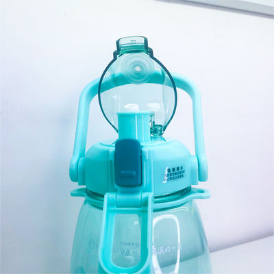Accessoiri GRAPPIA A MANO Bottella di acqua per sport di plastica per bevande personalizzate con coperchio e paglia