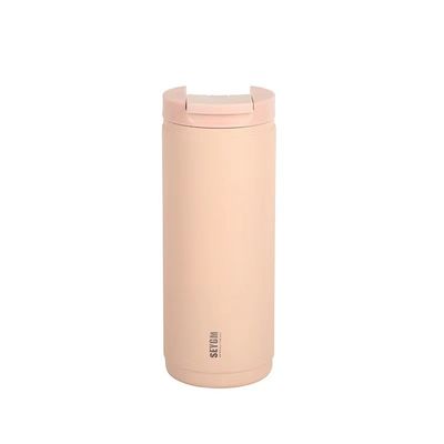 Bianco 400ml Logo personalizzato Doppia parete Acciaio inossidabile Bottiglia d'acqua per caffè Flasche di vuoto Termo