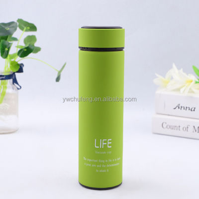 500 ml Logo personalizzato Doppia parete Acciaio inossidabile Bottiglia d'acqua per caffè Flasche di vuoto Termo