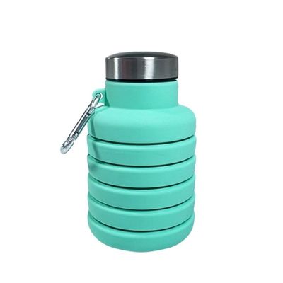Disegno contemporaneo 500ml Flascia d'acqua di silicone pieghevole per viaggi Unisex Sport palestra