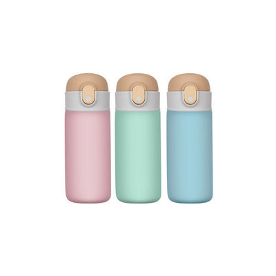 16oz Flasca antiperdita per bambini Stile di moda Sport Isolato Bottiglia d'acqua con paglia