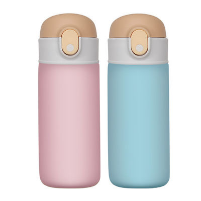 16oz Flasca antiperdita per bambini Stile di moda Sport Isolato Bottiglia d'acqua con paglia