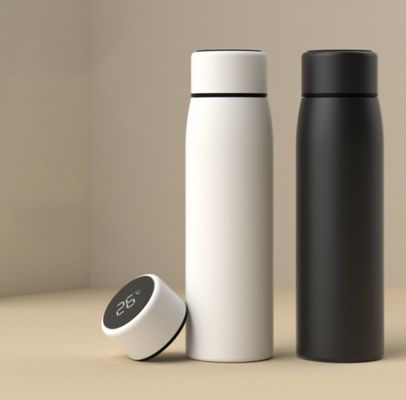 380ml Coppa a vuoto Bottiglia d'acqua isolante in metallo con display di temperatura e isolamento