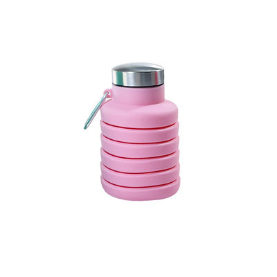 Logo personalizzato Bottiglia d'acqua in silicone da 500 ml per palestra natalizia Sport BPA gratis Coppa Studente