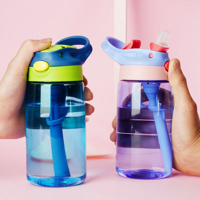 Colorato personalizzato Bambini Bottina da bere con paglia BPA Libero Tritano Bottina d'acqua Bambini